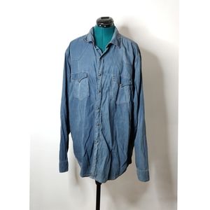 Ryan Michael Silk Blend Button Up Shirt